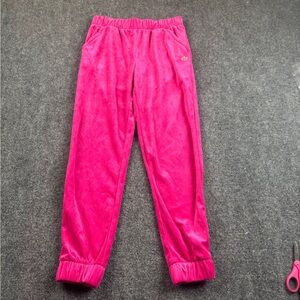JUICY Girls Hot Pink Velour Jogger Sweatpants size: Large - 14